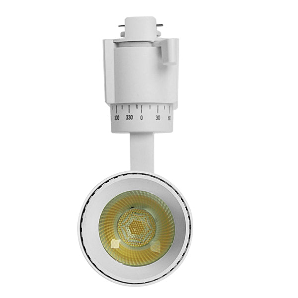 Globostar S-40011 Μονοφασικό Bridgelux COB LED Λευκό Φωτιστικό Σποτ Ράγας 10W 230V 1250lm 30° Φυσικό Λευκό 4500k