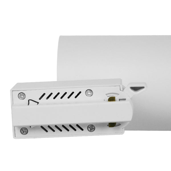 Einphasiger Bridgelux COB LED-Schienenstrahler, weiß, 30 W, 230 V, 3600 lm, 30 ° warmweiß, 3000 K