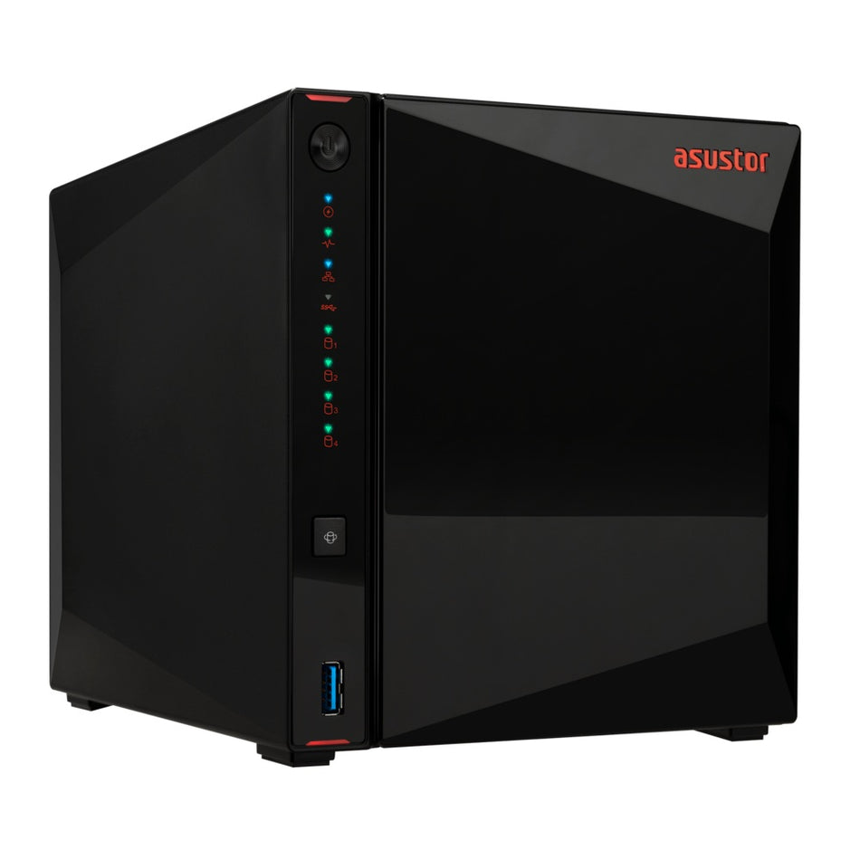 ASUSTOR NAS NIMBUSTOR 4 Gen2 AS5404T 4-BAY 3,5''/4x M.2 NVMe slots/Intel Celeron Quad-Core/4GB DDR4/2x2.5GbE Port
