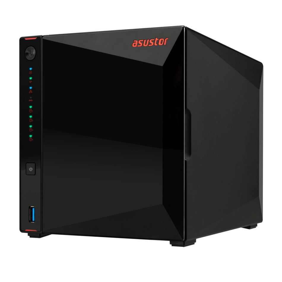 ASUSTOR NAS NIMBUSTOR 4 Gen2 AS5404T 4-BAY 3,5''/4x M.2 NVMe slots/Intel Celeron Quad-Core/4GB DDR4/2x2.5GbE Port