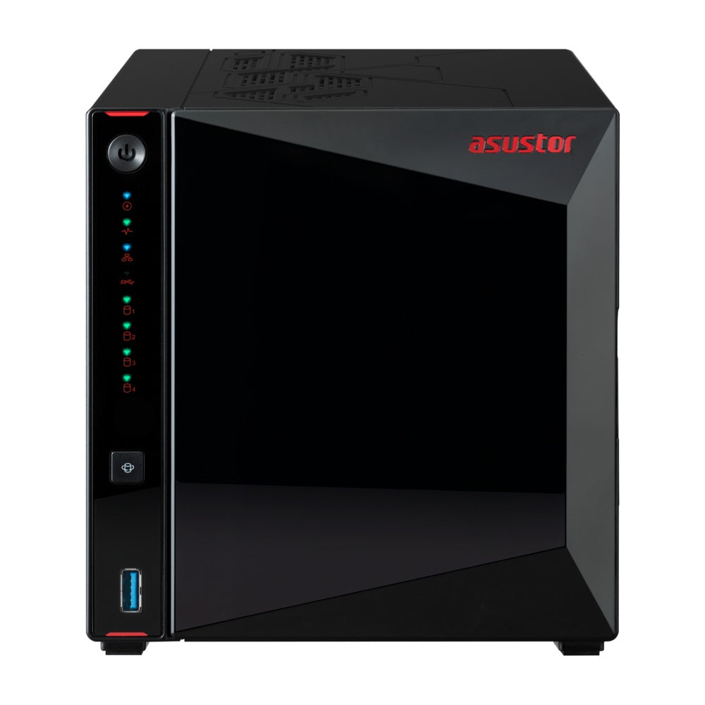 ASUSTOR NAS NIMBUSTOR 4 Gen2 AS5404T 4-BAY 3,5''/4x M.2 NVMe slots/Intel Celeron Quad-Core/4GB DDR4/2x2.5GbE Port