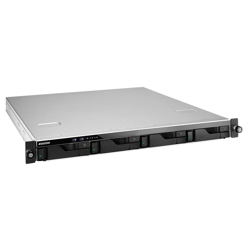ASUSTOR NAS LOCKERSTOR 4 RS AS6504RS RACK 1U 4-BAY 3,5''/Intel Atom C3538 Quad-Core/8GB DDR5/2x  2.5GbE, 2x1GbE Port