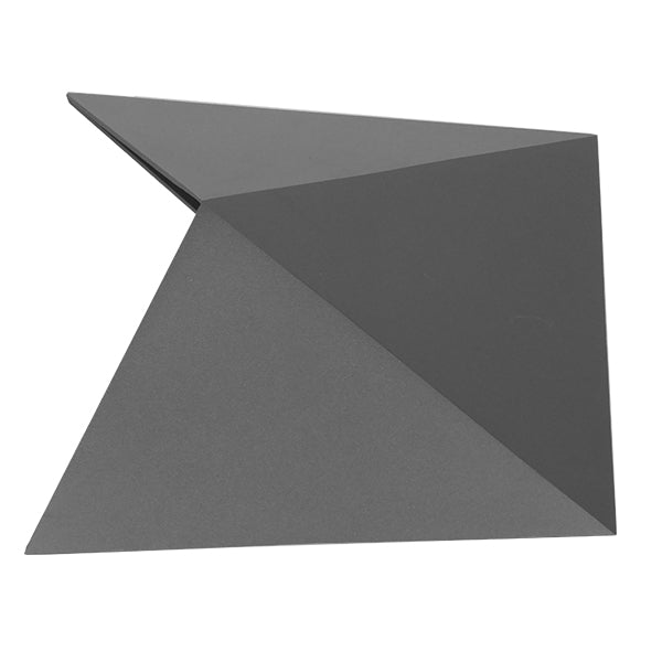 GLOBOSTAR® STEALTH 96509 Μοντέρνο Φωτιστικό Τοίχου - Απλίκα LED 10W 1200lm 60° AC 220-240V Αδιάβροχο IP65 Ψυχρό Λευκό 6000K - Bridgelux COB Chip & TÜV SÜD Driver - Γκρι Ανθρακί Ματ - Μ17 x Π7.5 x Υ17cm - 5 Χρόνια Εγγύηση