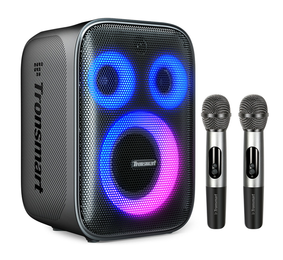 TRONSMART φορητό ηχείο Halo 200 με 2x μικρόφωνα, 120W, 15000mAh, LED, μαύρο