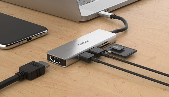 D-LINK DUB-M530 5-IN-1 USB-C HUB HDMI and SD/MSD