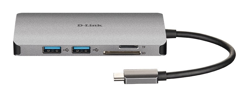 D-LINK DUB-M810 8-IN-1 USB-C HUB HDMI,RJ45,CARD,PD