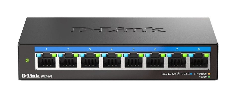 D-LINK Switch DMS-108 8 ports 2.5G Multi-Gigabit de bureau