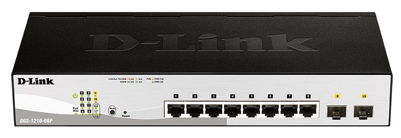 D-LINK DGS-1210-08P Desktop PoE Smart Switch