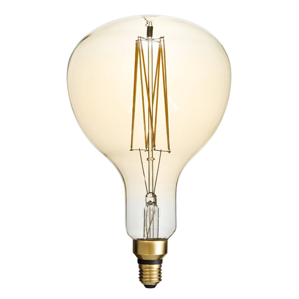 GLOBOSTAR® PAPAYAS 99169 Λάμπα E27 ER180 LED 8W 720lm 360° AC 220-240V IP20 Ultra Θερμό Λευκό 2200K Dimmable - Long Filament Chip - Μελί - Μ18 x Π18 x Υ30cm - 3 Χρόνια Εγγύηση