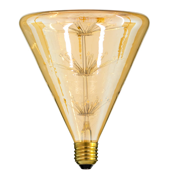 CONICAL 99213 Λάμπα E27 CNC150 LED 4W 400lm 360°  IP20 Ultra Θερμό Λευκό 2200K - Diode HP Filament Chip - Μελί - Μ14.3 x Π14.3 x Υ17.5cm - 3 Χρόνια Εγγύηση