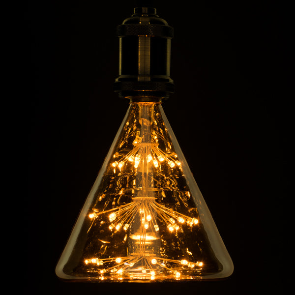 CONICAL 99213 Λάμπα E27 CNC150 LED 4W 400lm 360°  IP20 Ultra Θερμό Λευκό 2200K - Diode HP Filament Chip - Μελί - Μ14.3 x Π14.3 x Υ17.5cm - 3 Χρόνια Εγγύηση