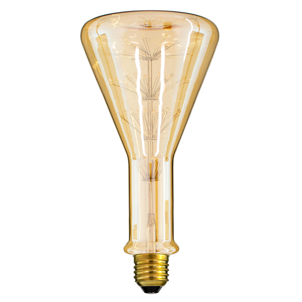 DISPENSER 99214 Λάμπα E27 DPN150 LED 4W 400lm 360°  IP20 Ultra Θερμό Λευκό 2200K - Diode HP Filament Chip - Μελί - Μ14.9 x Π14.9 x Υ28.5cm - 3 Χρόνια Εγγύηση