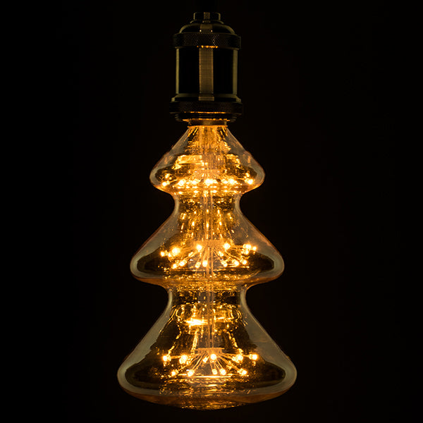 DECOTREE 99215 Λάμπα E27 CM115 LED 4W 400lm 360°  IP20 Ultra Θερμό Λευκό 2200K - Diode HP Filament Chip - Μελί - Μ12.1 x Π12.1 x Υ22cm - 3 Χρόνια Εγγύηση