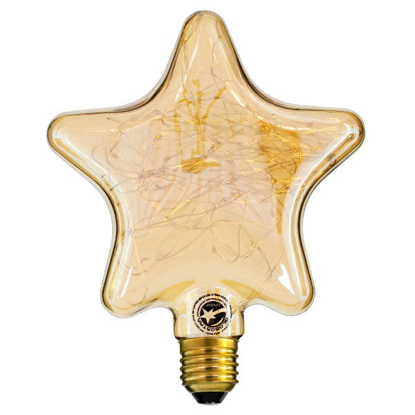 DECOSTAR 99225 Λάμπα E27 DSC125 LED 2W 150lm 360°  IP20 Ultra Θερμό Λευκό 2200K - Copper String Chip - Μελί - Μ15 x Π6 x Υ18cm - 3 Χρόνια Εγγύηση