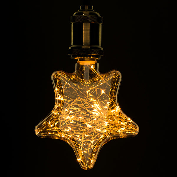 DECOSTAR 99225 Λάμπα E27 DSC125 LED 2W 150lm 360°  IP20 Ultra Θερμό Λευκό 2200K - Copper String Chip - Μελί - Μ15 x Π6 x Υ18cm - 3 Χρόνια Εγγύηση