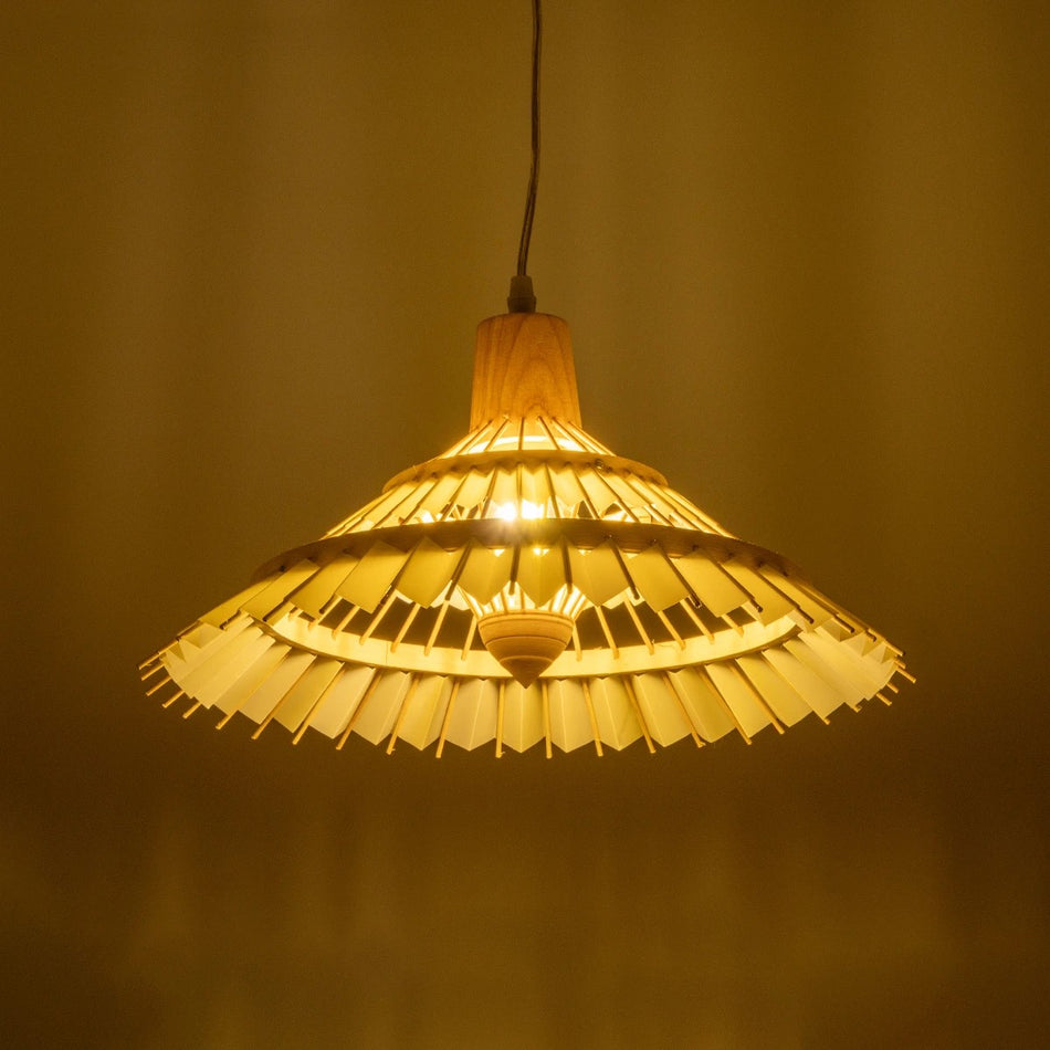 VENTALIA 999-0068 Boho Κρεμαστό Φωτιστικό Οροφής με Ντουί 1 x E27 AC 220-240V IP20 - Μπεζ - Μ40 x Π40 x Y23cm