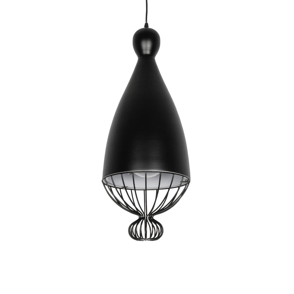 SOBRINO 999-0110 Vintage Κρεμαστό Φωτιστικό Οροφής με Ντουί 1 x E27 AC 220-240V IP20 - Μαύρο - Μ26 x Π26 x Υ70cm