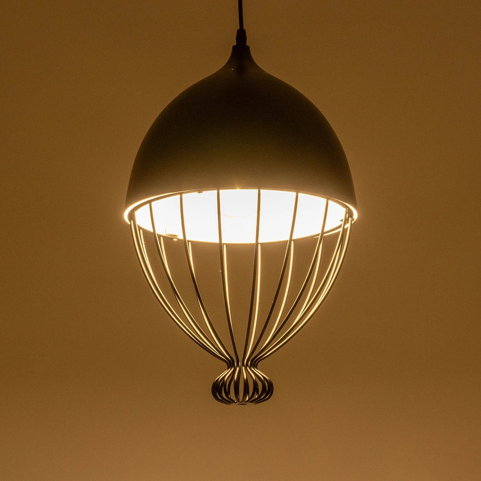 SOBRINO 999-0111 Vintage Κρεμαστό Φωτιστικό Οροφής με Ντουί 1 x E27 AC 220-240V IP20 - Μαύρο - Μ28 x Π28 x Υ47cm