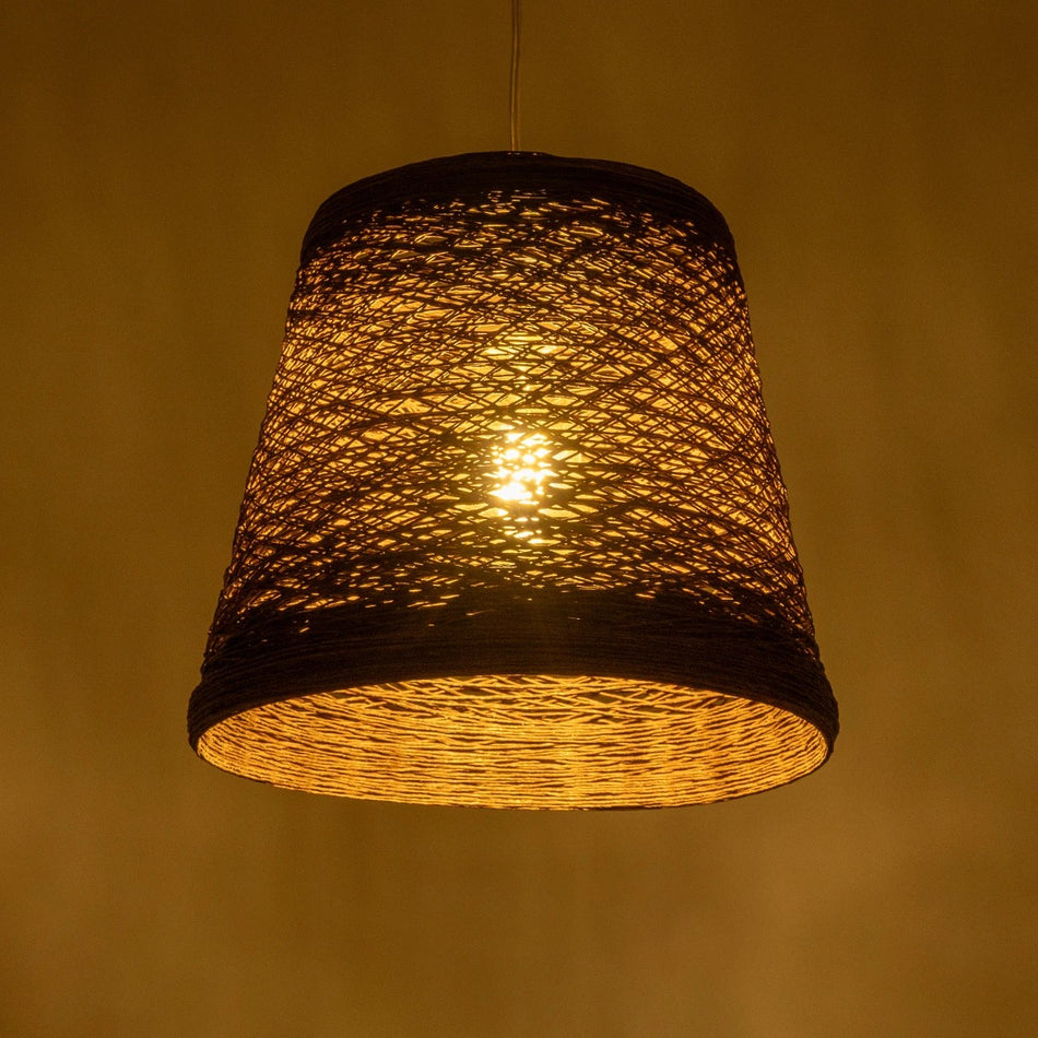 PLAYROOM 999-0145 Vintage Κρεμαστό Φωτιστικό Οροφής με Ντουί 1 x E27 AC 220-240V IP20 - Καφέ - Μ30 x Π30 x Υ30cm