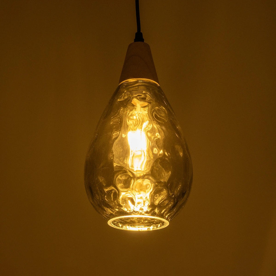 NOAH 999-0184 Μοντέρνο Κρεμαστό Φωτιστικό Οροφής με Ντουί 1 x E27 AC 220-240V IP20 - Γκρι & Μπεζ - Μ16 x Π16 x Υ30cm