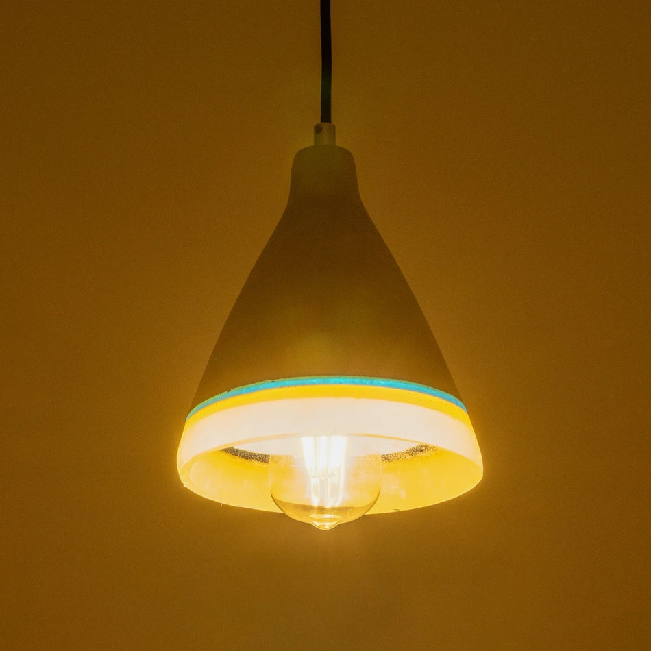 BEVIN 999-0219 Μοντέρνο Κρεμαστό Φωτιστικό Οροφής με Ντουί 1 x E27 AC 220-240V IP20 - Πολύχρωμο - Μ17 x Π17 x Υ21,5cm