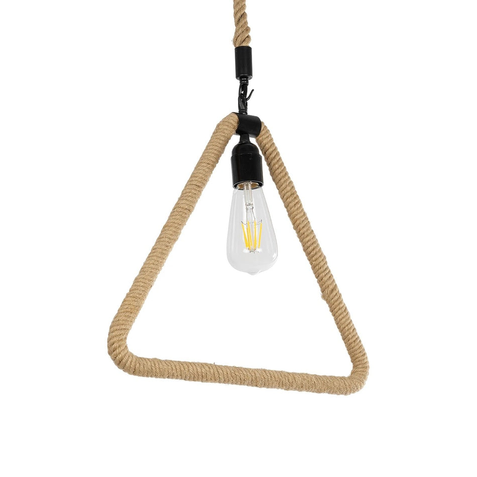 MALVERN 999-0235 Vintage Κρεμαστό Φωτιστικό Οροφής με Ντουί 1 x E27 AC 220-240V IP20 - Μαύρο & Μπεζ - Μ38 x Π4 x Υ42.5cm