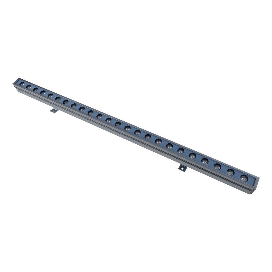 WASHERMARGO 90154 Μπάρα Φωτισμού Wall Washer LED 24W 2040lm 30° DC 24V Αδιάβροχο IP65 Μπλε Dimmable - Bridgelux SMD Chip - Γκρι Ανθρακί - Μ100 x Π4 x Υ6.4cm - 3 Χρόνια Εγγύηση