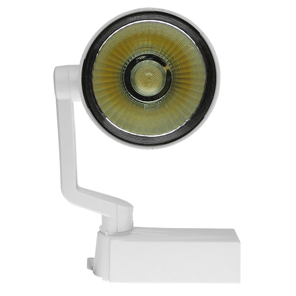 Einphasige Bridgelux COB LED-Schienenstrahlerbeleuchtung 20 W 230 V 3000 lm 24° Warmweiß 3000 K