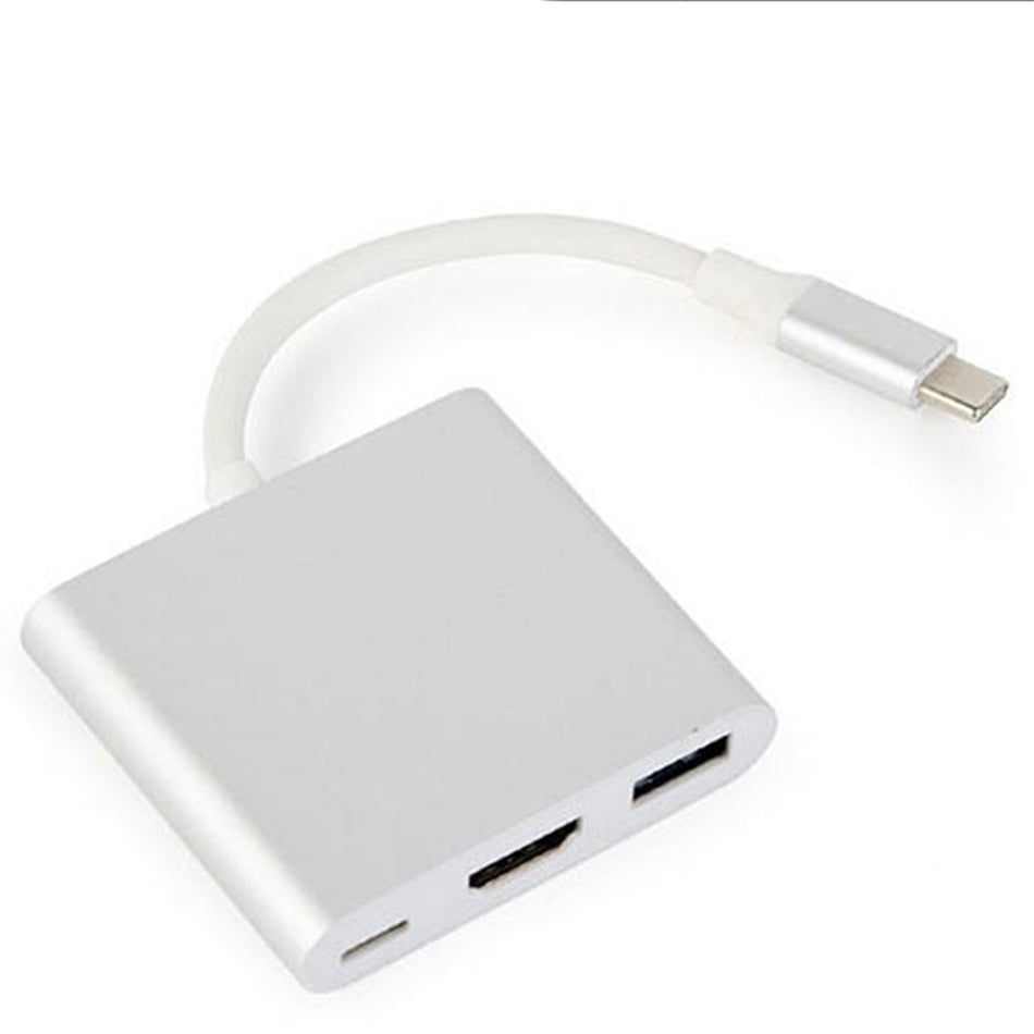 Cablexpert Usb Type C Multi Adapter Silver