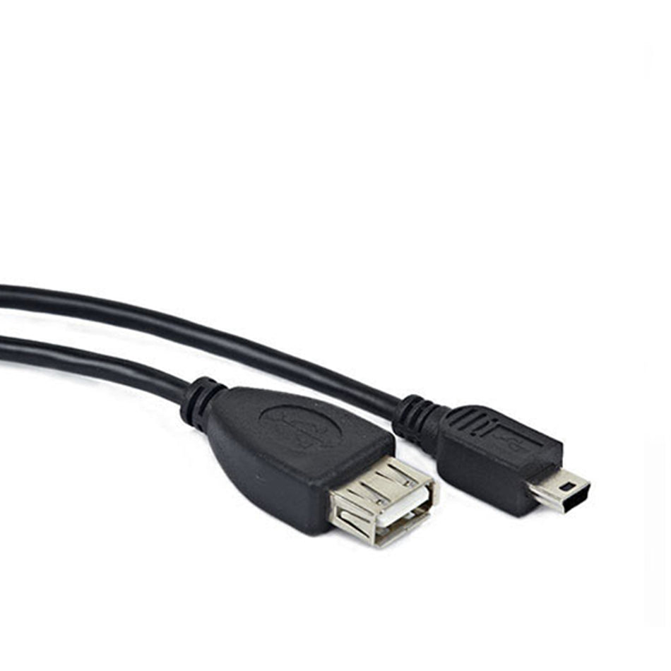 Cablexpert Usb Otg Af To Mini Bm Cable 0,15m Retail Pack