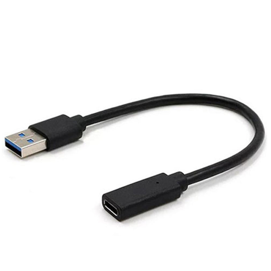 Cablexpert Usb3.1 Am To Type C Female Adapter Cable 10 Cm Black