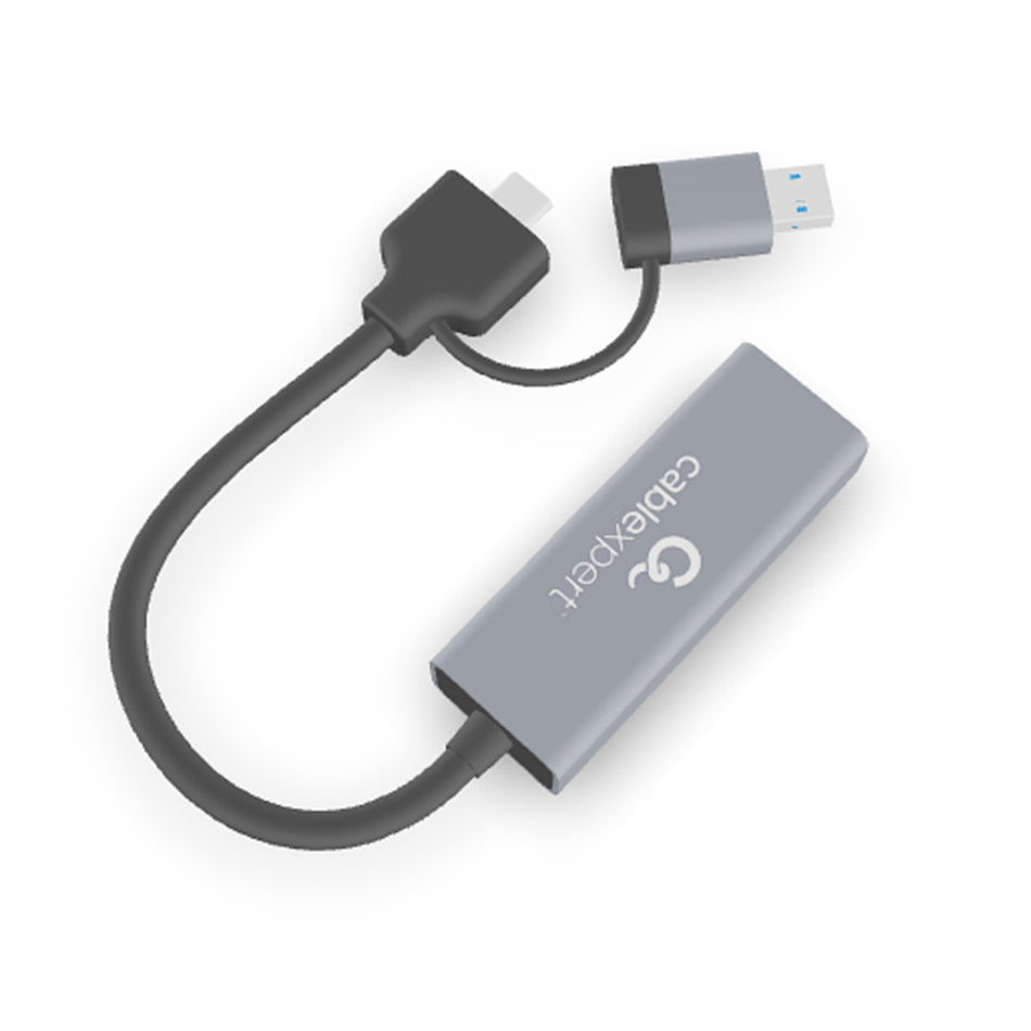 Cablexpert Usb3.1+Typec 2.5 G Gigabit Network Adapter Space Grey