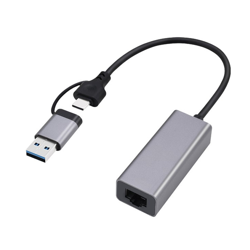 Cablexpert Usb3.1+Typec 2.5 G Gigabit Network Adapter Space Grey