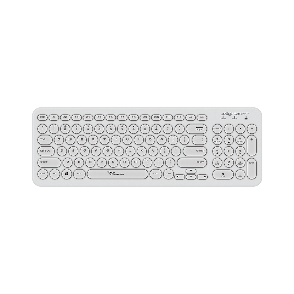 Alcatroz Wireless Keyboard Jellybean A200 W.White
