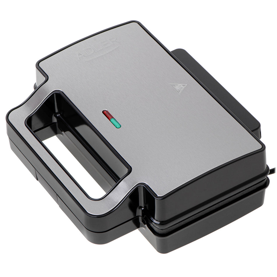 Adler 2 In 1 Sandwich Maker 1400 W Black/Silver