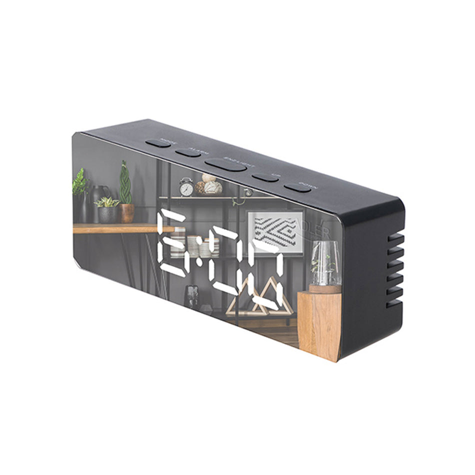 Adler Led Alarm Clock Black