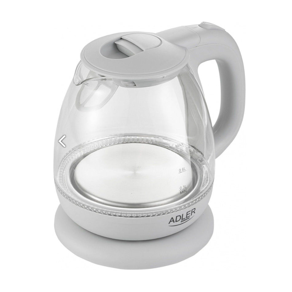 Adler Electric Glass Kettle 1 L Grey