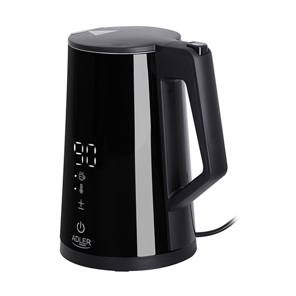Adler Led Electric Kettle With Temperature Control 1.7 L Strix Black