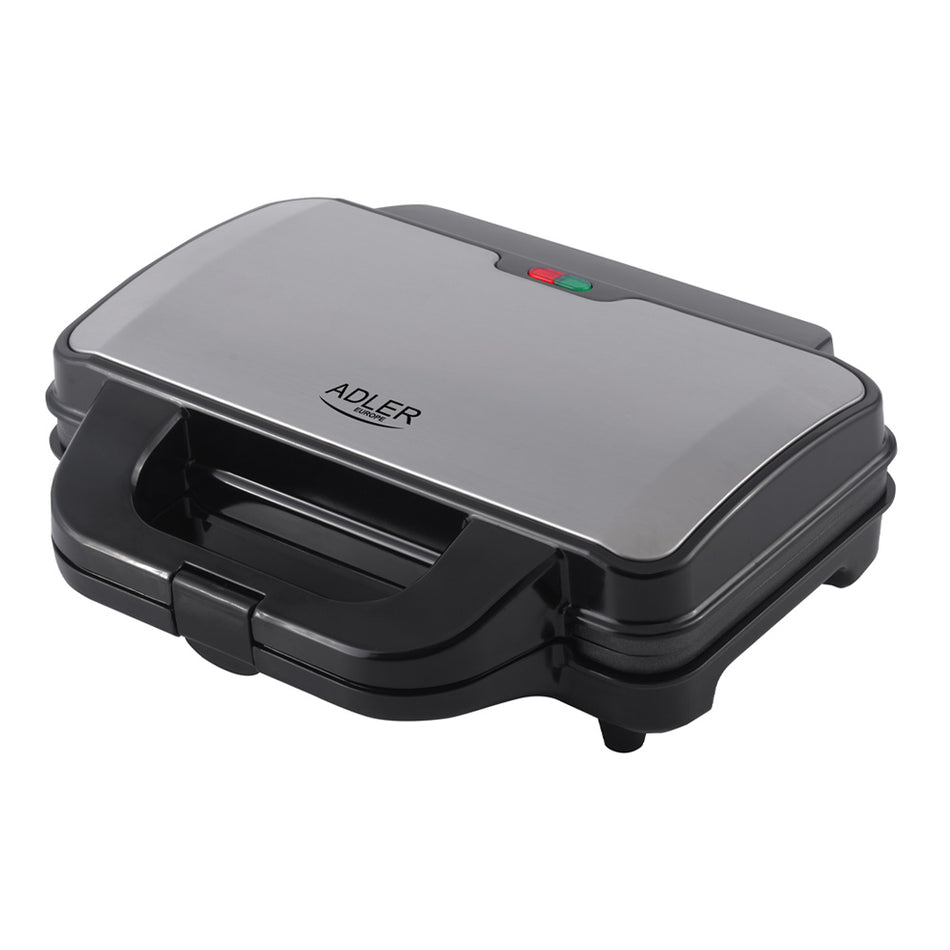 Adler Sandwich Maker Xxl Size 1300 W Black Silver