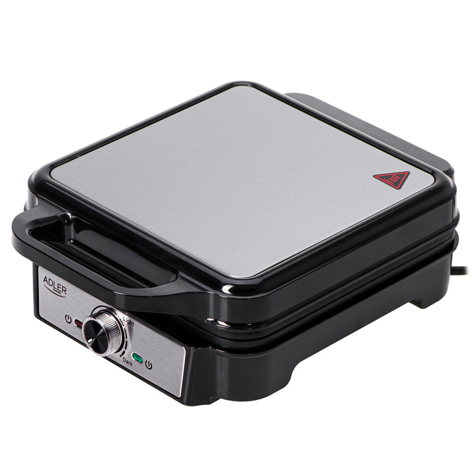 Adler Waffle Maker 1800 W Black/Silver