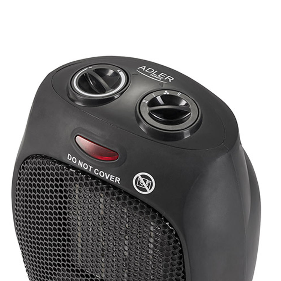 Adler Ceramic Fan Heater 1500 W Black