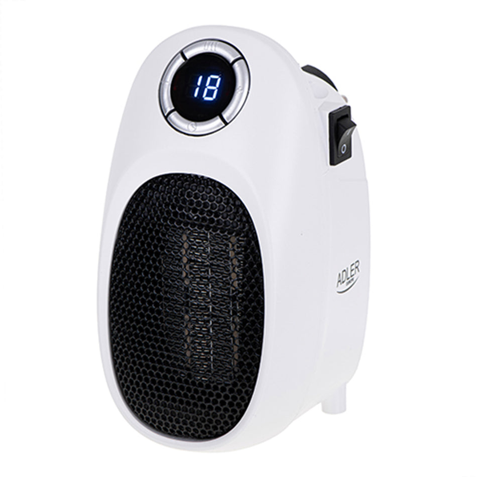 Adler Led Portable Fan Heater 1500 W White