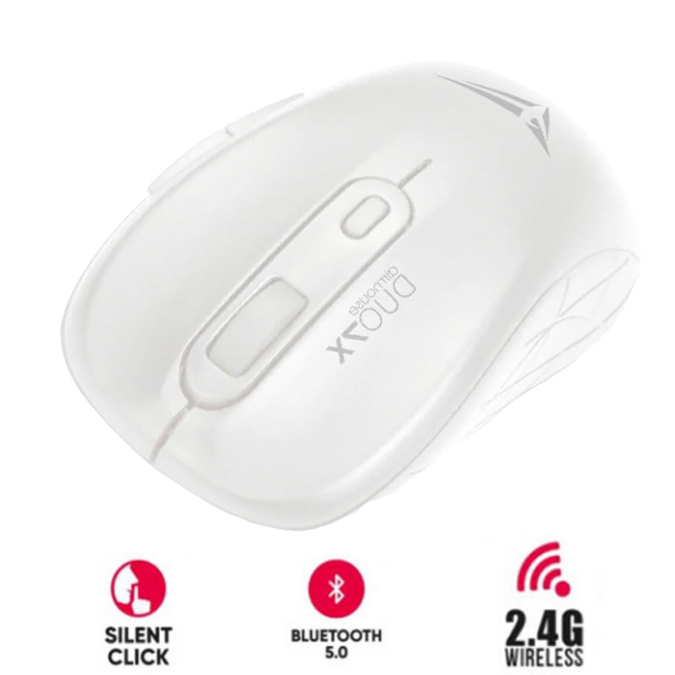 Alcatroz Silent Airmouse Duo 7 X Wireless/Bt Mouse White