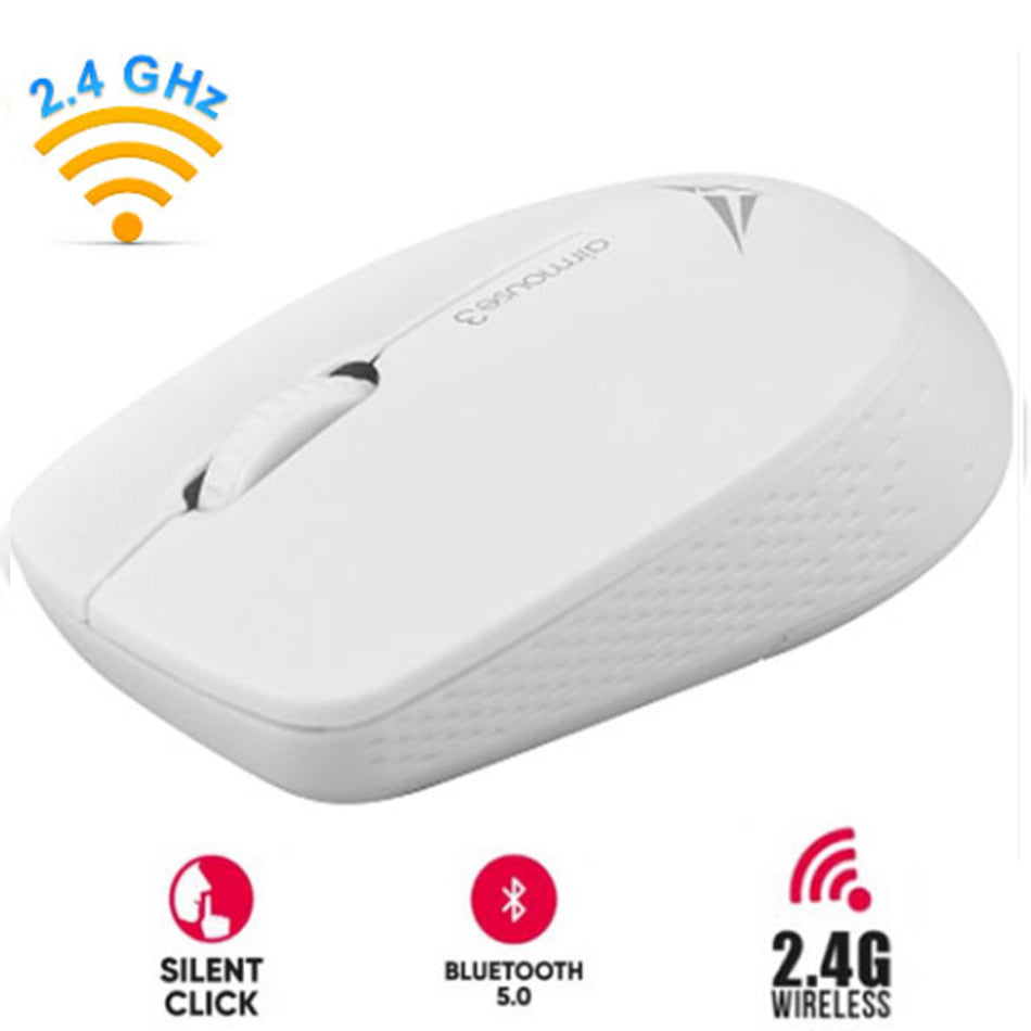 Alcatroz Silent Wireless 2.4 G Airmouse 3 White