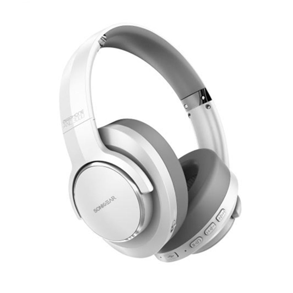 Sonic Gear Bluetooth Noise Cancel Headphones Airphone Anc 3000 W.Light Grey