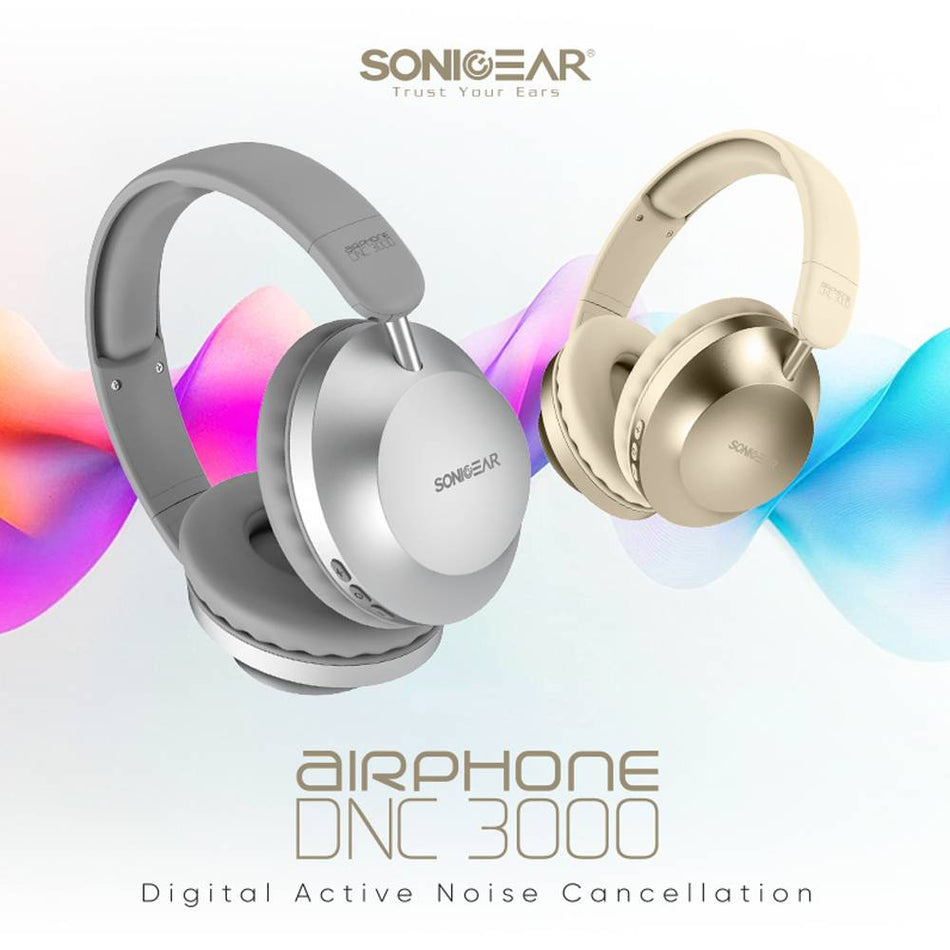Sonic Gear Bt5.4 Headset Airphone Dnc 3000 Cream