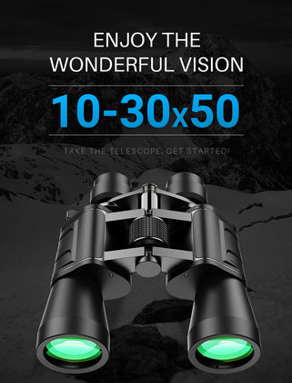 APEXEL κιάλια APS-PB10-30X50, 10x-30x zoom, Φ 50mm, μαύρα