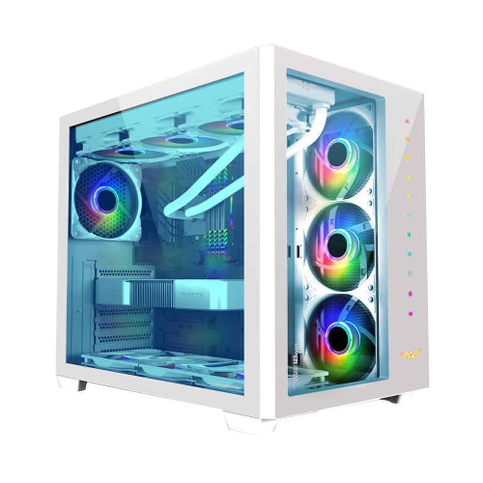 Armaggeddon Gaming Pc Case Full Atx Tessaraxx Core 12 Air White