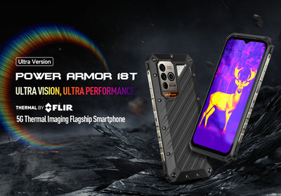 ULEFONE smartphone Power Armor 18T Ultra, 6.58", 12/512GB, 5G, 9600mAh, IP68/IP69K, μαύρο