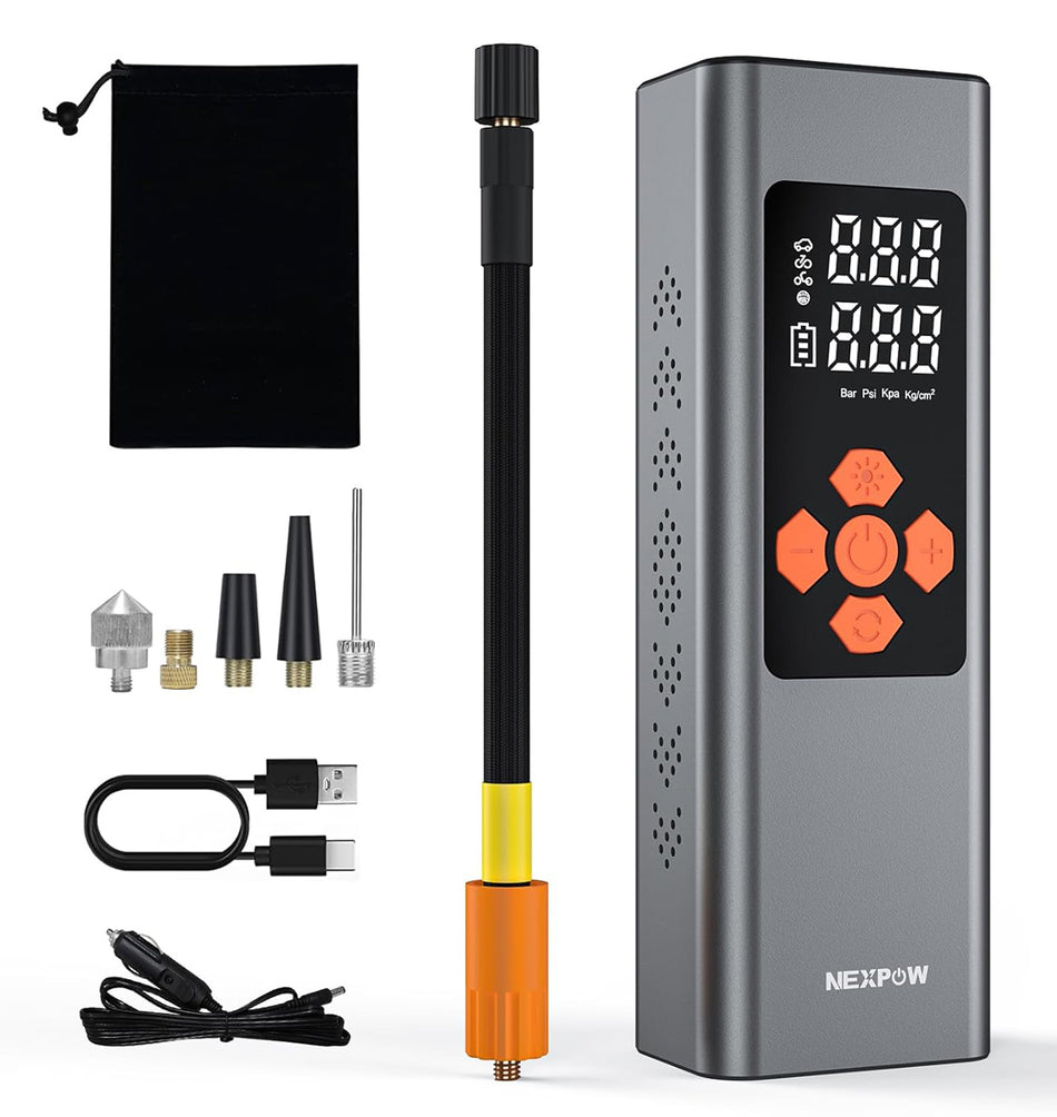 NEXPOW συμπιεστής αέρος αυτοκινήτου MS22C-003 με φακό, 7500mAh, 150PSI